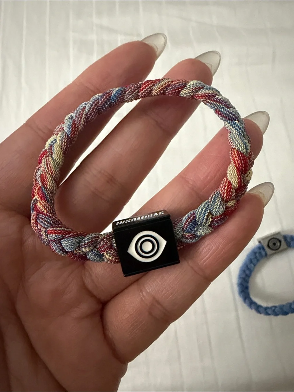 EDC Braided Bracelet Set - Red, Blue, Cream